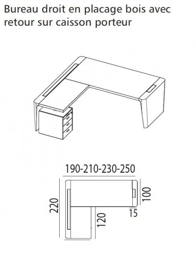 Bureau d'angle X10– Officity