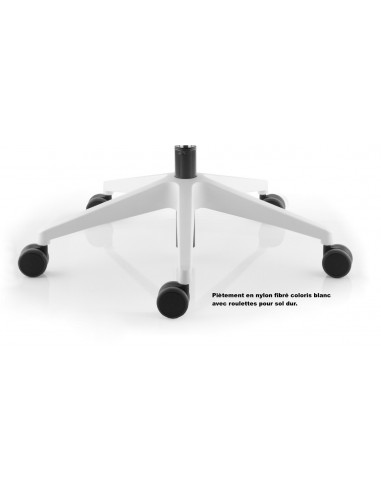 Fauteuil de bureau Wi Max avec coque blanche – Sokoa.