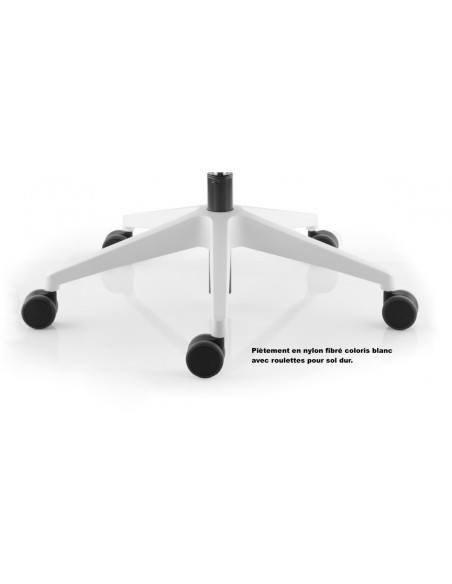 Fauteuil de bureau Wi Max avec coque blanche – Sokoa.