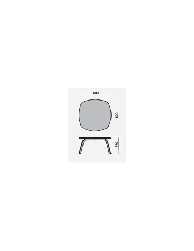 Table  basse Ainhoa forme carrée - SOKOA
