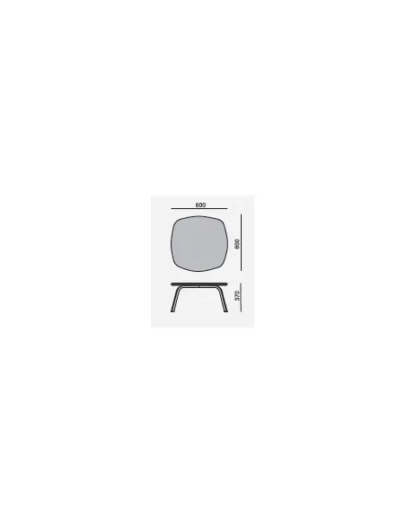 Table  basse Ainhoa forme carrée - SOKOA