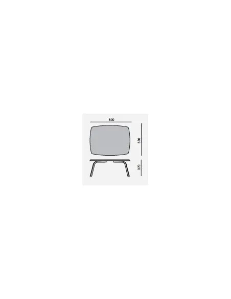 Table  basse Ainhoa forme rectangulaire - SOKOA