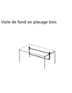 Voile de fond en bois pour bureaux X9 - Officity 2