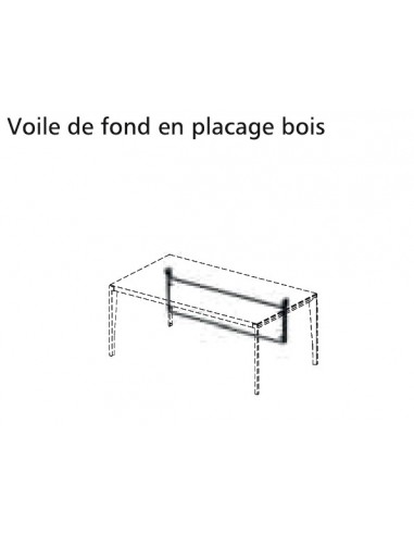 Voile de fond en bois pour bureaux X9 - Officity