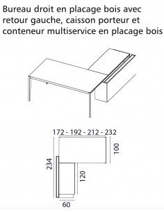 Bureau d’angle avec retour crédence design X9– Officity 2