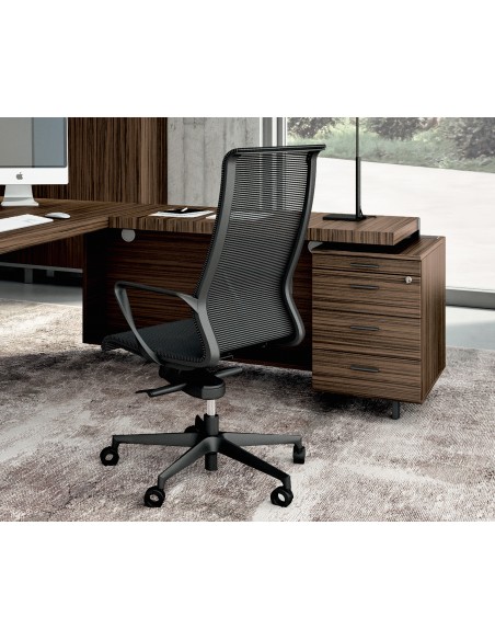 Bureau d’angle avec retour crédence design X9– Officity