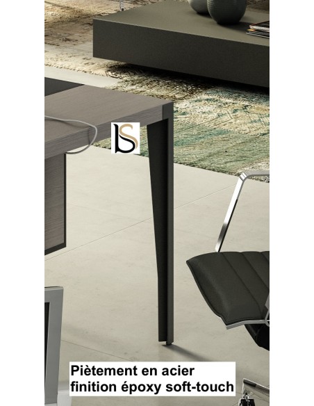 Bureau d’angle avec retour crédence design X9– Officity