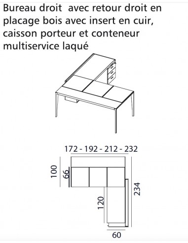 Bureau d’angle avec retour crédence design X9– Officity
