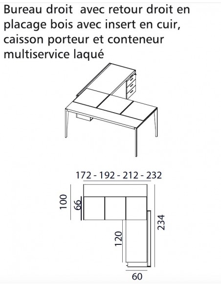 Bureau d’angle avec retour crédence design X9– Officity
