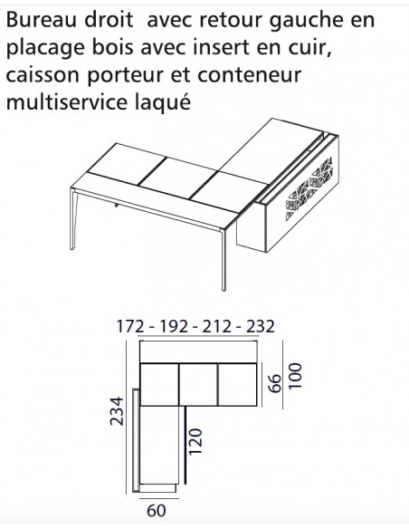 Bureau d’angle avec retour crédence design X9– Officity