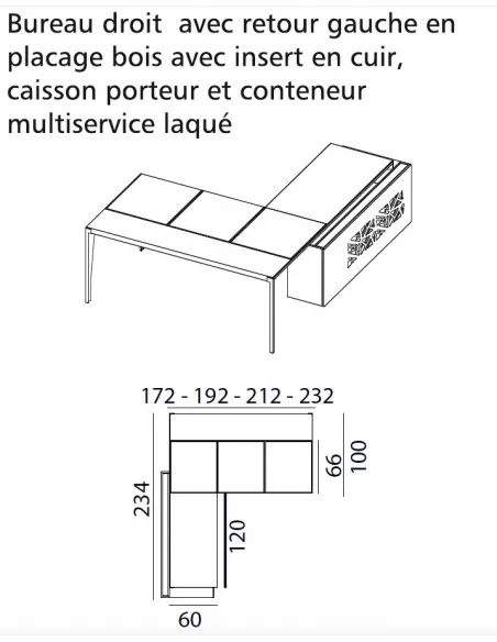 Bureau d’angle avec retour crédence design X9– Officity