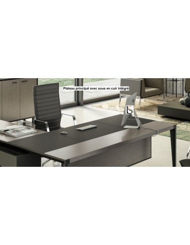 Bureau d’angle avec retour crédence design X9– Officity