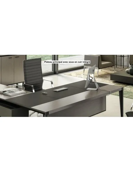 Bureau d’angle avec retour crédence design X9– Officity
