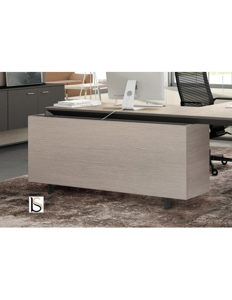 Bureau d’angle sur crédence bois X9– Officity
