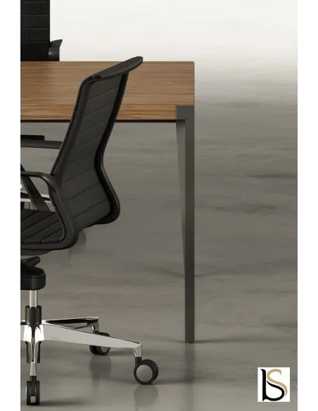Bureau d’angle avec crédence bois X9– Officity
