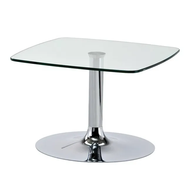 Table basse avec plateau en verre transparent modèle Daphné - Genexco
