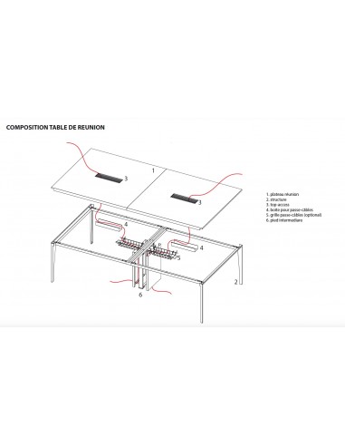 Table de conférence X9 pour 12 personnes – Officity.
