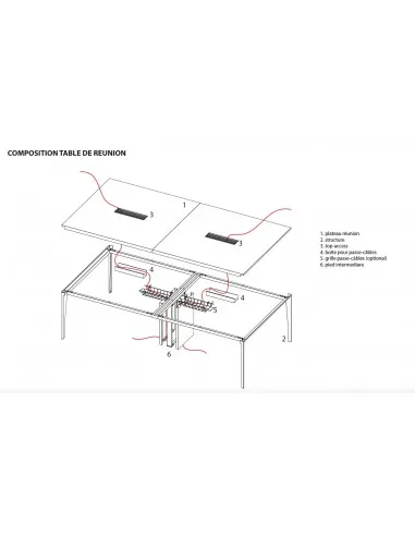 Table de conférence X9 pour 12 personnes – Officity.
