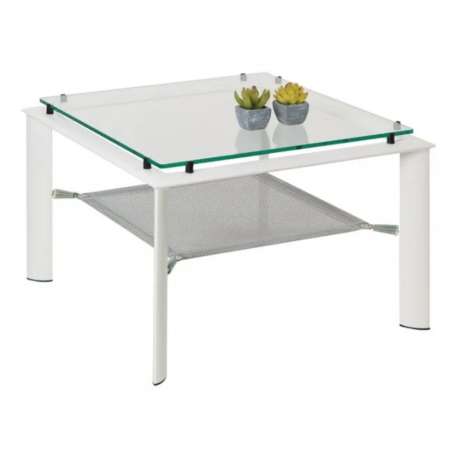 Table basse avec plateau en verre Diego - Genexco