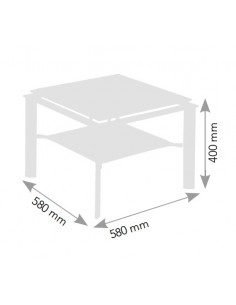 Table basse avec plateau en verre Diego - Genexco 2