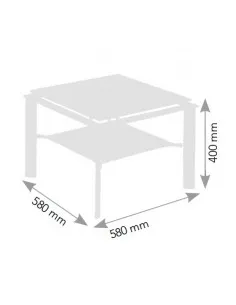 Table basse avec plateau en verre Diego - Genexco 2