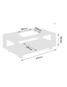 Table basse en métal modèle Printemps de Genexco 2
