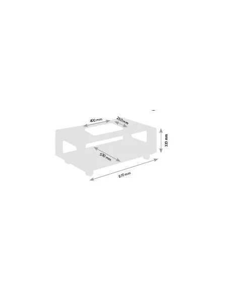 Table basse en métal modèle Printemps de Genexco