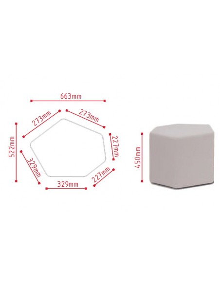 Poufs d’accueil finition tissu - MDD