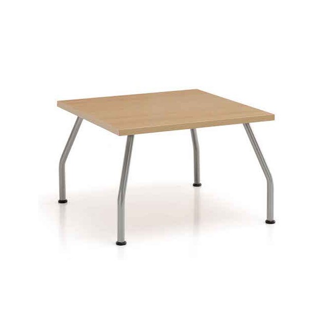 Table basse avec plateau en bois, modèle Izar forme carrée - SOKOA