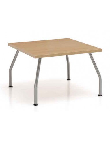 Table basse avec plateau en bois, modèle Izar forme carrée - SOKOA