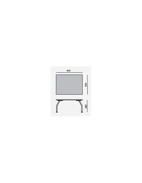 Table basse avec plateau en bois, modèle Izar forme rectangulaire - SOKOA