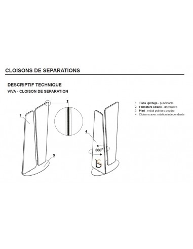 CLOISON DE SEPARATION VIVA– MDD