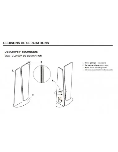 CLOISON DE SEPARATION VIVA– MDD