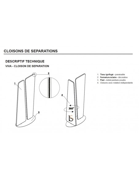 CLOISON DE SEPARATION VIVA– MDD