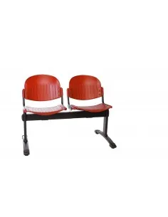 Poutre d’accueil Diam avec assises en polypropylène.