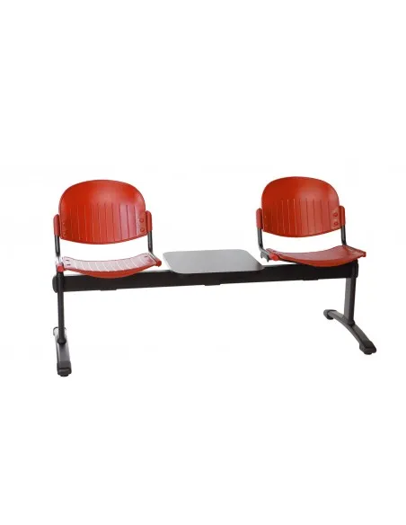 Poutre d’accueil Diam avec assises en polypropylène.