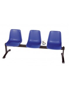 Banc d’accueil Elen avec assises en polypropylène.