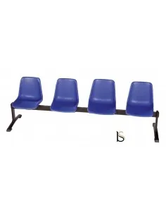 Banc d’accueil Elen avec assises en polypropylène.