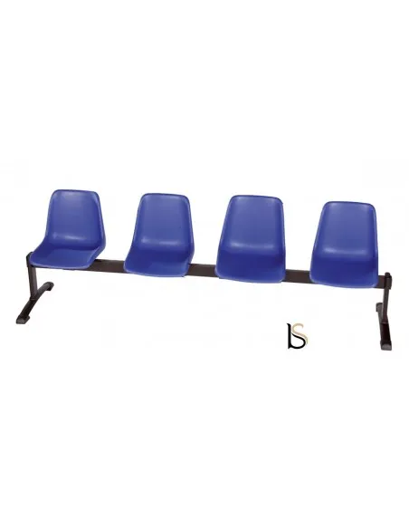 Banc d’accueil Elen avec assises en polypropylène.