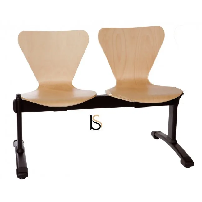 Poutre d’accueil Plum avec assises bois.