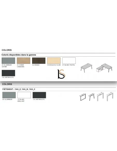 Bureau Bench 4 personnes Yan M – MDD.