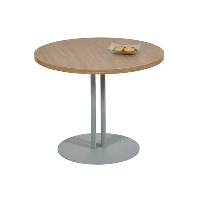 Table basse avec plateau rond coloris hêtre Roxane - Genexco