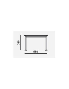 Table  basse en verre forme carrée modèle IMIDO de SOKOA 2