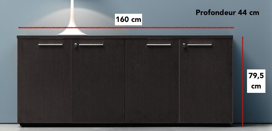 Armoire Basse 4 Portes Office Co Armoires Sinetica