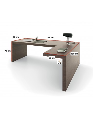 Bureau de direction avec retour Kyo Light – Martex.