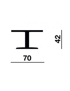 Table basse Offisit modèle T01 plateau rond en mélaminé 2