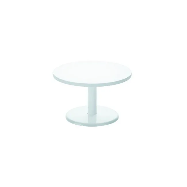 Table basse Offisit modèle T01 plateau rond en mélaminé