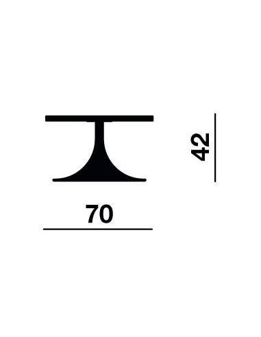 Table basse Offisit MODÈLE T03 plateau rond .