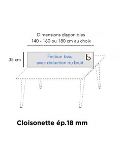 Cloisonette de séparation acoustique Pigreco - MARTEX. 2