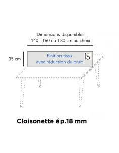 Cloisonette de séparation acoustique Pigreco - MARTEX. 2